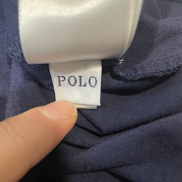 Vintage Polo Ralph Lauren Men's Long Sleeve Custom Fit Y2K Big Pony Navy Size L - Picture 9 of 13